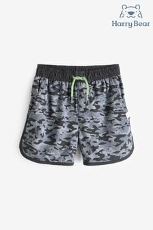 Harry Bear Black Camo Print Swim Shorts (E03096) | HK$165