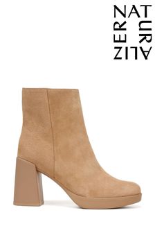 Naturalizer Genn Reach Leather Ankle Brown Boots