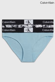 Calvin Klein Blue Underwear Bikini Briefs 2 Pack (E03220) | 114 QAR