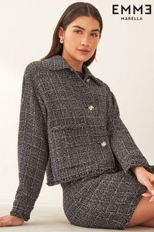 Emme Marella Grey ISER Boucle Jacket (E03634) | kr3 020