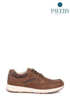 Pavers Casual Leather Brown Shoes (E04529) | €53