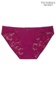 Plum Rouge Purple - Victoria's Secret Adaptive Lace Bikini Knickers (E04687) | €20