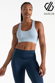 ブルー - Dare 2b Don't Sweat It Ii Seamless Medium Impact Sports Bra (E04731) | ￥3,550