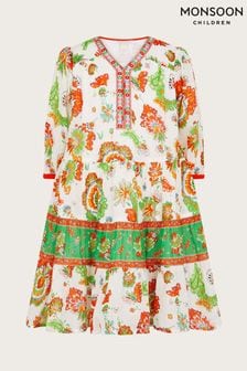Monsoon Natural MINI ME Border Kaftan Dress (E05393) | $48 - $54