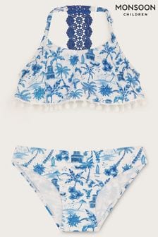 Monsoon Blue Resort Print Bikini Set (E05399) | AED135 - AED163