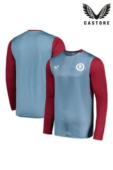 Castore Blue Long Sleeve Aston Villa Players Training Top (E05473) | $149