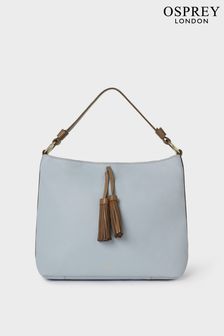 Azul cielo - Osprey London The Savanna Leather Hobo Bag (E05483) | 177 €