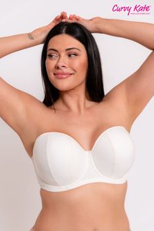 Curvy Kate Luxe Strapless Pearl Ivory White Bra