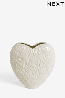 Natural Textured Heart Vase (E05688) | $29