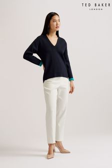 Ted Baker Easy Fit Mikelaa Twisted Neck Sweater (E06276) | 806 LEI