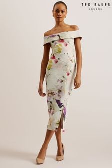 Ted Baker Scuba Floral Merreen Midi Dress (E06278) | ‪‏1,052‬ ر.س‏