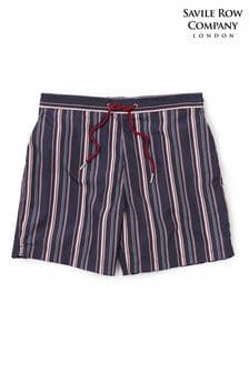 The Savile Row Company Natural Striped Recycled Swim Shorts (E06330) | €33