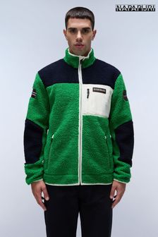 Fleeces Napapijri Green Zip Through Casual Sportswear Next Ukraine