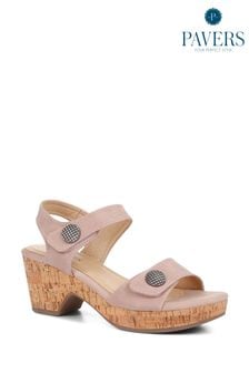 Pavers Strappy Heeled Sandals (E06724) | $64