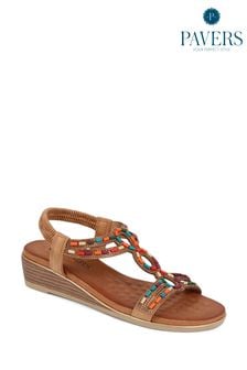 Camel - Pavers Beaded Sandals (E06731) | 51 €