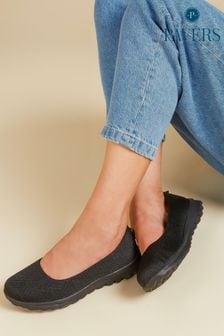 أسود - حذاء باليرينا إسفنج ميموري فوم من Pavers (E06744) | 223 ر.س
