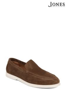 נעלי זמש בצבע חום-אדמדם - Jones Bootmaker Raiden Suede Loafers (E06941) | ‏498 ‏₪