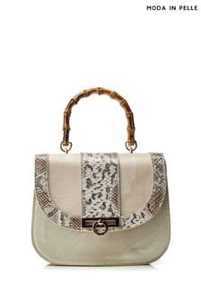 Moda in Pelle Tigerlily Bamboo Handle Shoulder Bag (E07094) | AED494