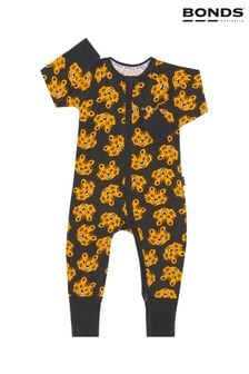 Bonds Grey Leopard Face Print Zip Sleepsuit Sleepsuit (E07309) | €31