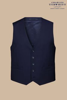 Charles Tyrwhitt Blue Adjustable Fit Italian Luxury Waistcoat (E07563) | €146