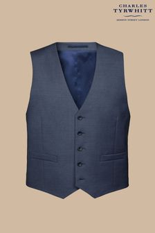 Charles Tyrwhitt Blue Adjustable Fit Italian Waistcoat (E07565) | 544 QAR