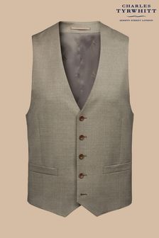Charles Tyrwhitt Brown Adjustable Fit Italian Waistcoat (E07568) | SGD 213
