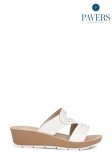 Pavers Low Wedges Mules Sandals (E08590) | €37