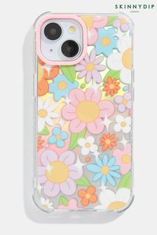 Skinnydip Pink Retro Holo Flower Shock iPhone 12/12 Pro Phone Case (E08844) | KRW51,200