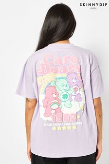 Skinnydip Purple Care Bears Varsity T-Shirt (E08847) | Kč870