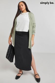 Simply Be Green Edge to Edge Cardigan (E08929) | AED89