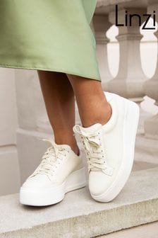 Cream platform trainers clearance