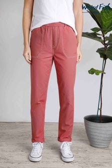 Weird Fish Pink Malorri Organic Cotton Trousers (E09220) | kr820