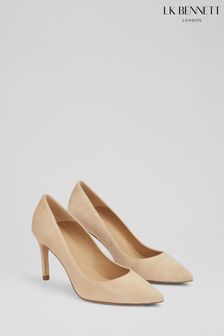 LK Bennett Floret Suede Pointed Toe Courts (E09364) | €328 - €356