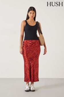 Hush Red Simone Slinky Skirt (E09375) | KRW160,100