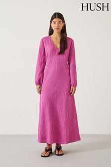 Hush Purple Venus Volume Maxi Dress (E09408) | €152