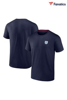 Fanatics Blue England Essentials Small Crest T-Shirt (E09586) | €32