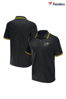 Fanatics Tour de France Fundamentals Tipped Black Polo Shirt (E09621) | kr454