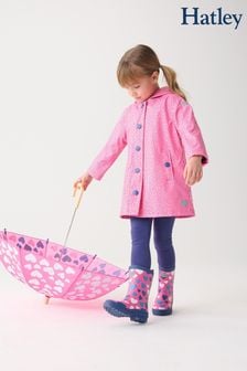 Hatley Pink Glitter Hearts Splash Jacket (E10075) | €54
