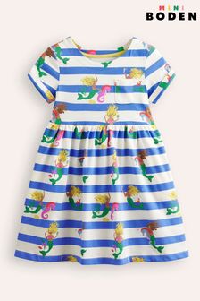 Boden Mermaid Short Sleeved Fun Jersey Dress