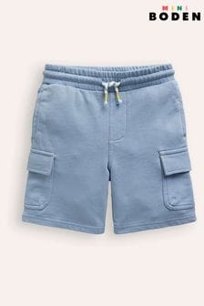 Boden Blue Jersey Cargo Shorts (E10254) | €36 - €42