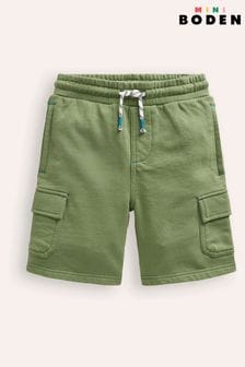 Boden Green Jersey Cargo Shorts (E10264) | €29 - €35