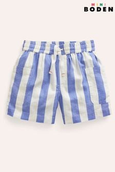 Boden Blue Stripe Pocket Shorts (E10281) | KRW49,100 - KRW57,600