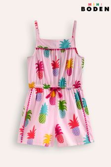 Boden Pineapple Woven Holiday Playsuit