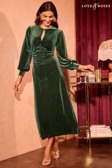 Women s Green Occasionwear Velvet Dresses Next Luxembourg