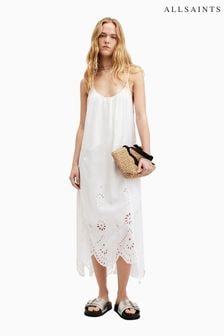 AllSaints White Areena Embellished Dress (E10978) | $272