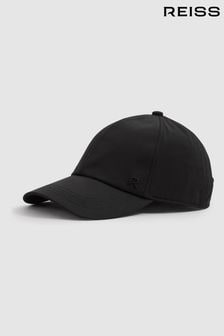 Reiss Black Nicole Adjustable Embroidered Logo Baseball Cap (E11085) | $85