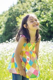 Frugi Blue 2 In 1 Floral Skirt To Top (E11098) | €47 - €50