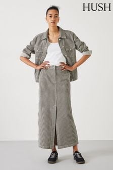 Hush Amalia Stripe Denim Maxi Skirt (E11363) | ‏397 ‏₪