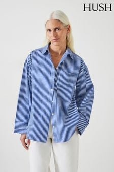 Hush Blue Indy Stripe Shirt (E11375) | AED438