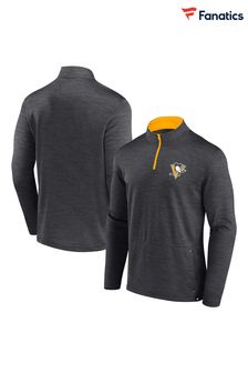 Fanatics Grey Pittsburgh Penguins Quarter Zip Top (E12010) | SGD 93